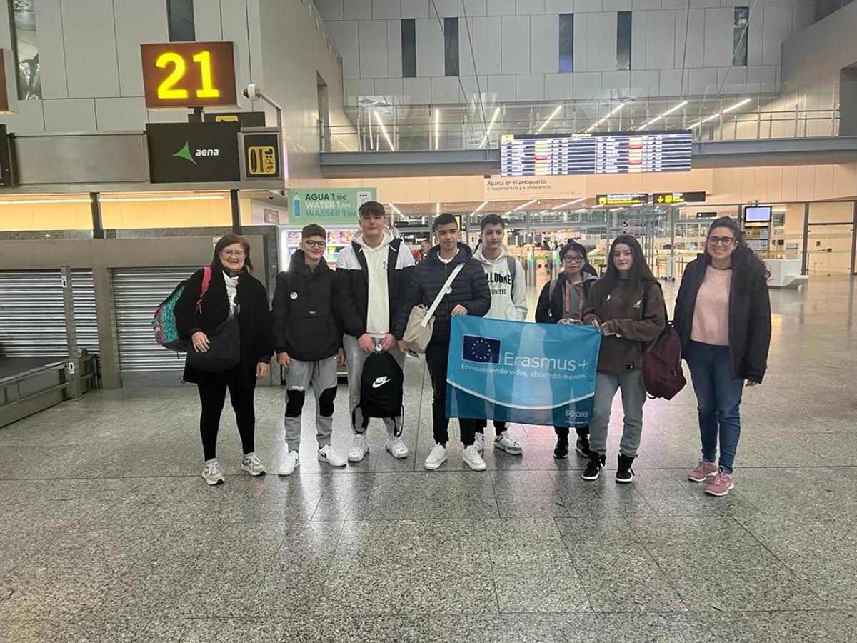 Alumnos do IES de Arzúa participantes nun programa de mobilidade europea