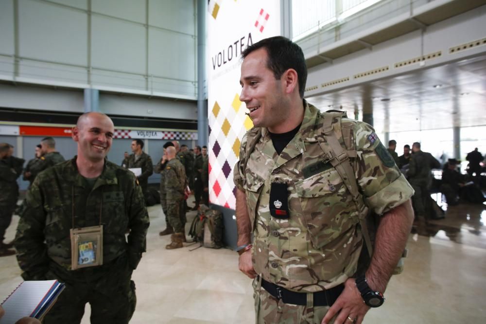 Salida de militares asturianos para Polonia