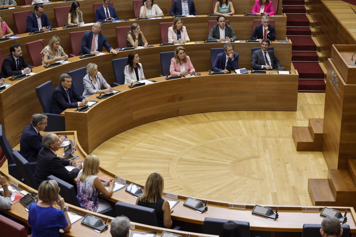 Pleno de las Cortes en el que se ha votado a los senadores territoriales