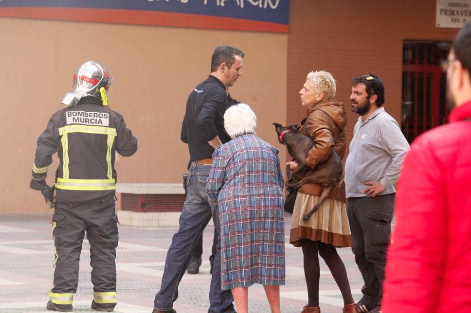 Incendio en una casa en San Antón