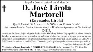 D. José Lirola Martorell