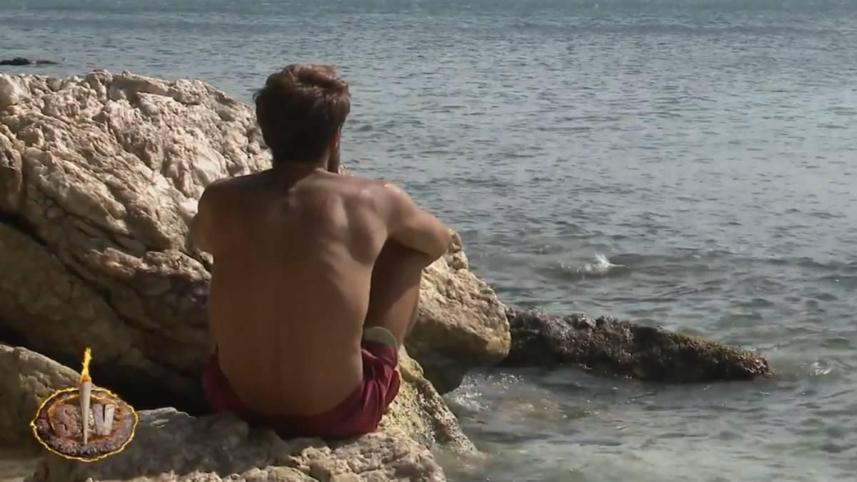 Montoya en 'la roca de pensar' para intentar calmar su enfado
