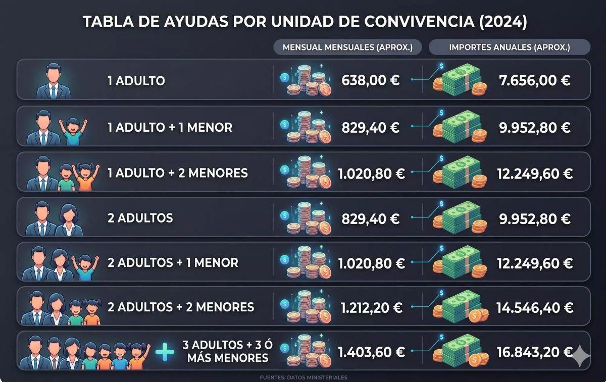 Cuantías del IMV.
