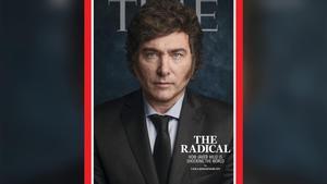 Milei en la portada de Time.