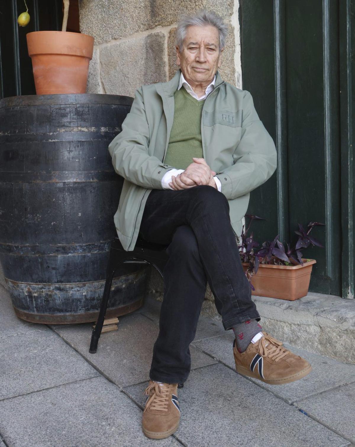 Fernando Franco, en el Casco Vello de Vigo, en una imagen de 2025.  | MARTA G. BREA