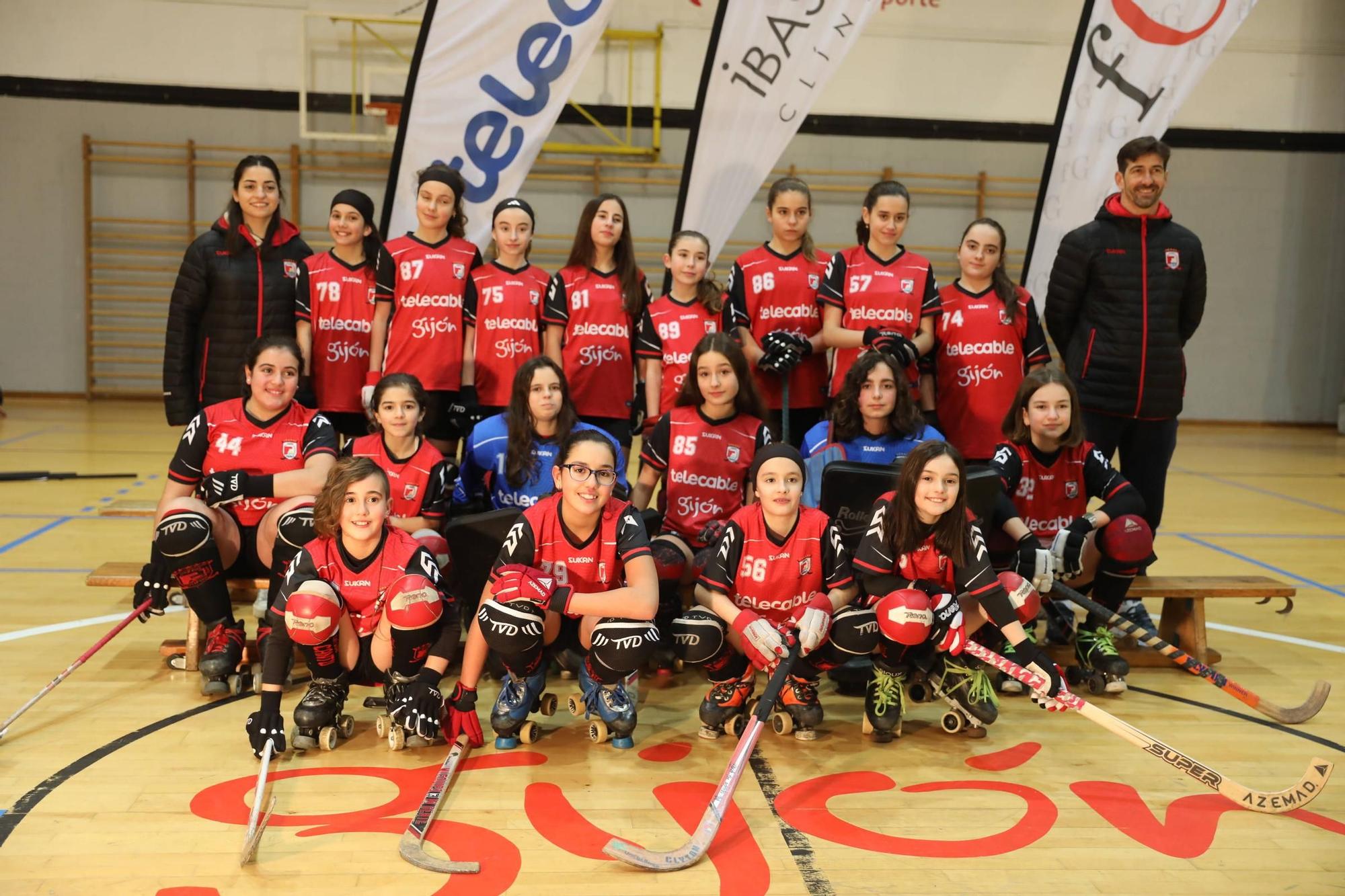 Presentación de los equipos del Telecable de Gijón de hockey sobre patines
