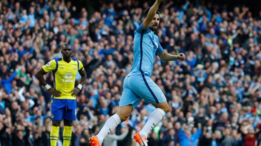 Nolito festeja su tanto // REUTERS