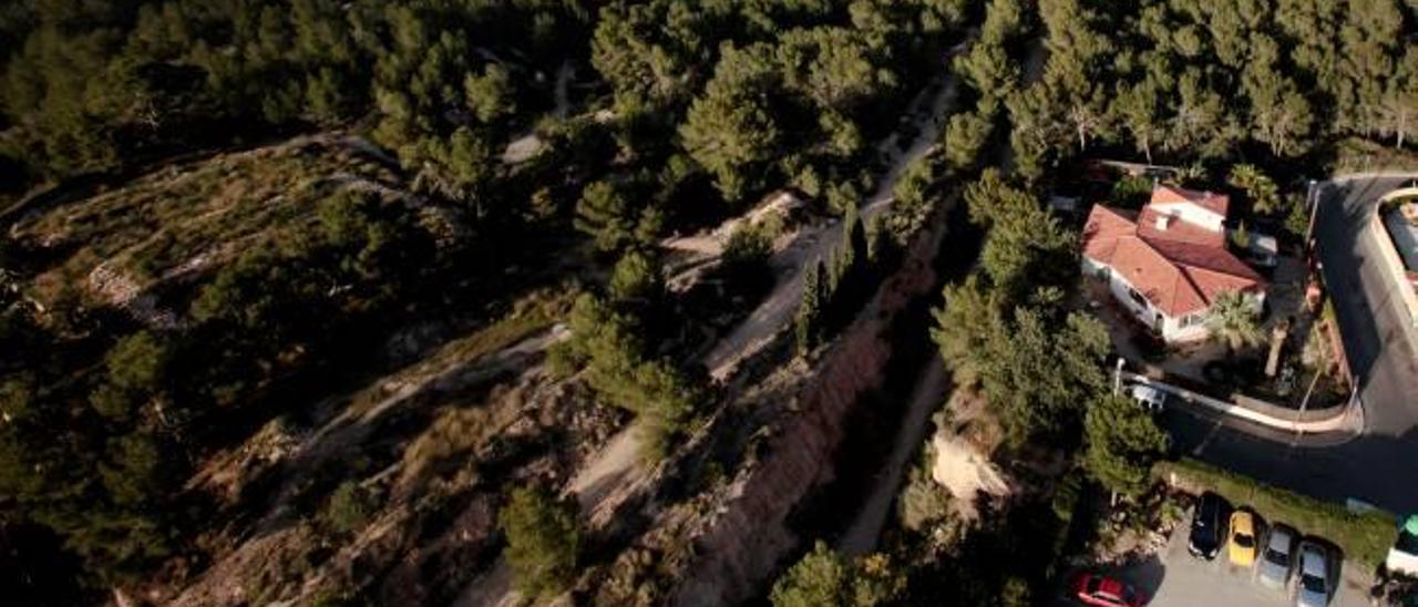 Una vista de los terrenos de la partida de El Moralet, zona rural calificada en el PGOU como parque urbano.