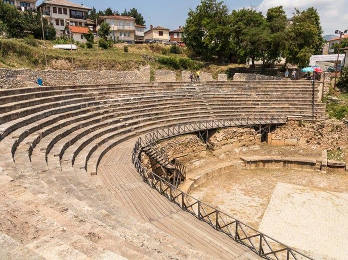 El antiguo Teatro de Ohrid data del periódo helenístico.