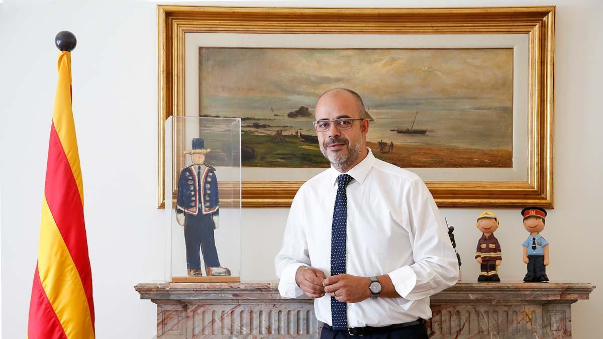 El conseller d’Interior, Miquel Buch, durante la entrevista con EL PERIÓDICO. 