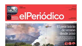 La portada de EL PERIÓDICO del 9 de julio de 2025