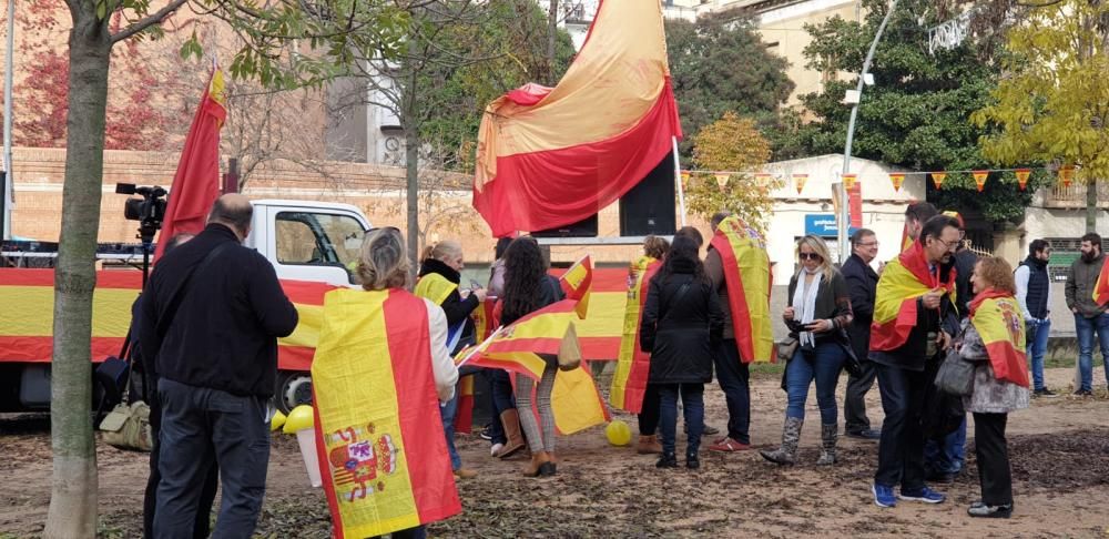Manifestació a favor de la Constitució a Girona.