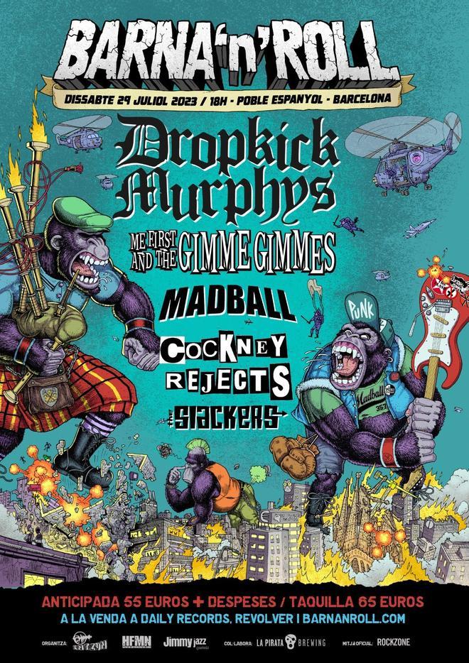 El festival Barna'n'Roll tendrá a Dropkick Murphys, Me First and the Gimme Gimmes y Madball