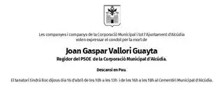 Joan Gaspar Vallori Guayta