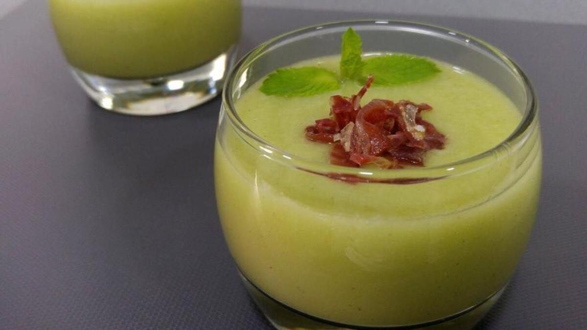 Gazpacho de melón.