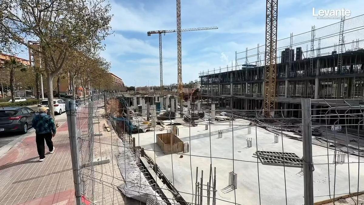 Las nuevas construcciones florecen en Sagunt para paliar la crisis de vivienda.