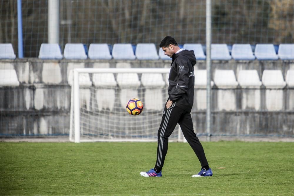 Entrenamiento del Real Oviedo.