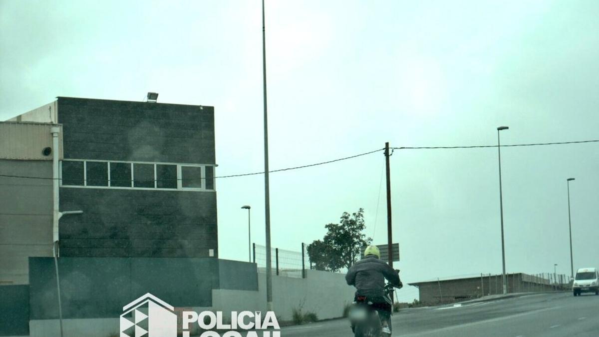 Motocicleta captada por exceso de velocidad en Santa Cruz de Tenerife.