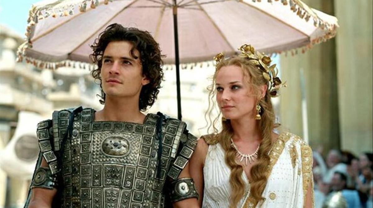 Orlando Bloom interpreta Paris i Diane Kruger, Helena, a la pel·lícula ’Troia’, que ofereix TV-3. Orlando Bloom interpreta Paris i Diane Kruger, Helena, a la pel·lícula ’Troia’, que ofereix TV-3.