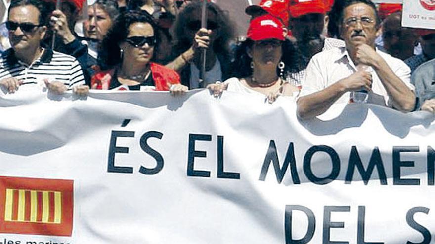 Manifestación de CC OO en Alicante.