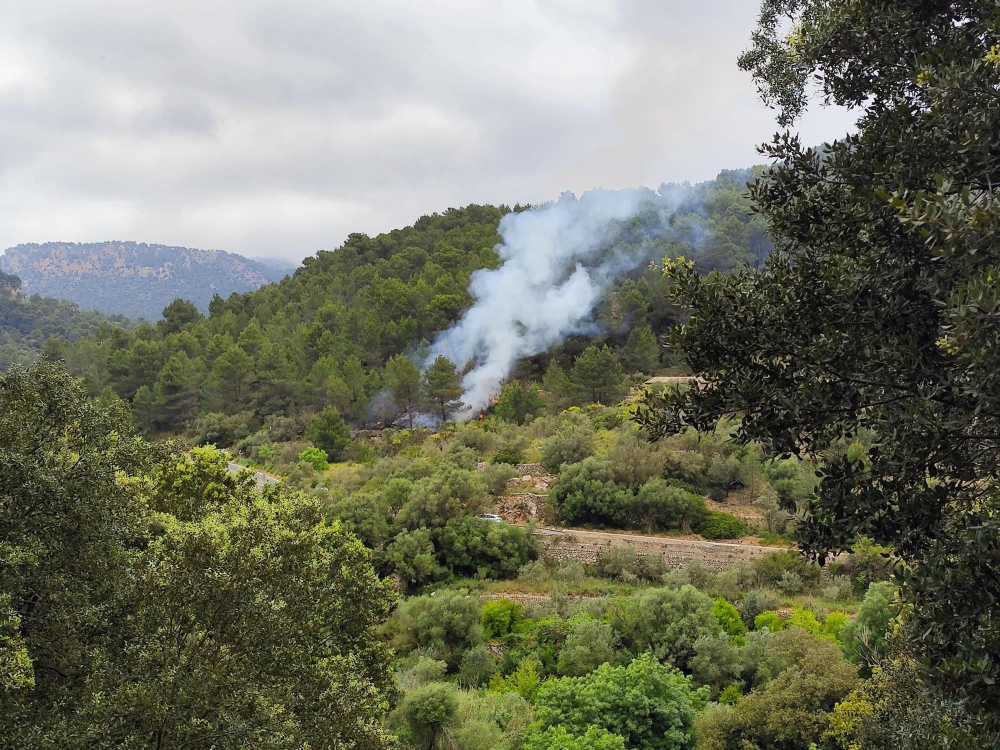 Incendio en s'Estret de Valldemossa