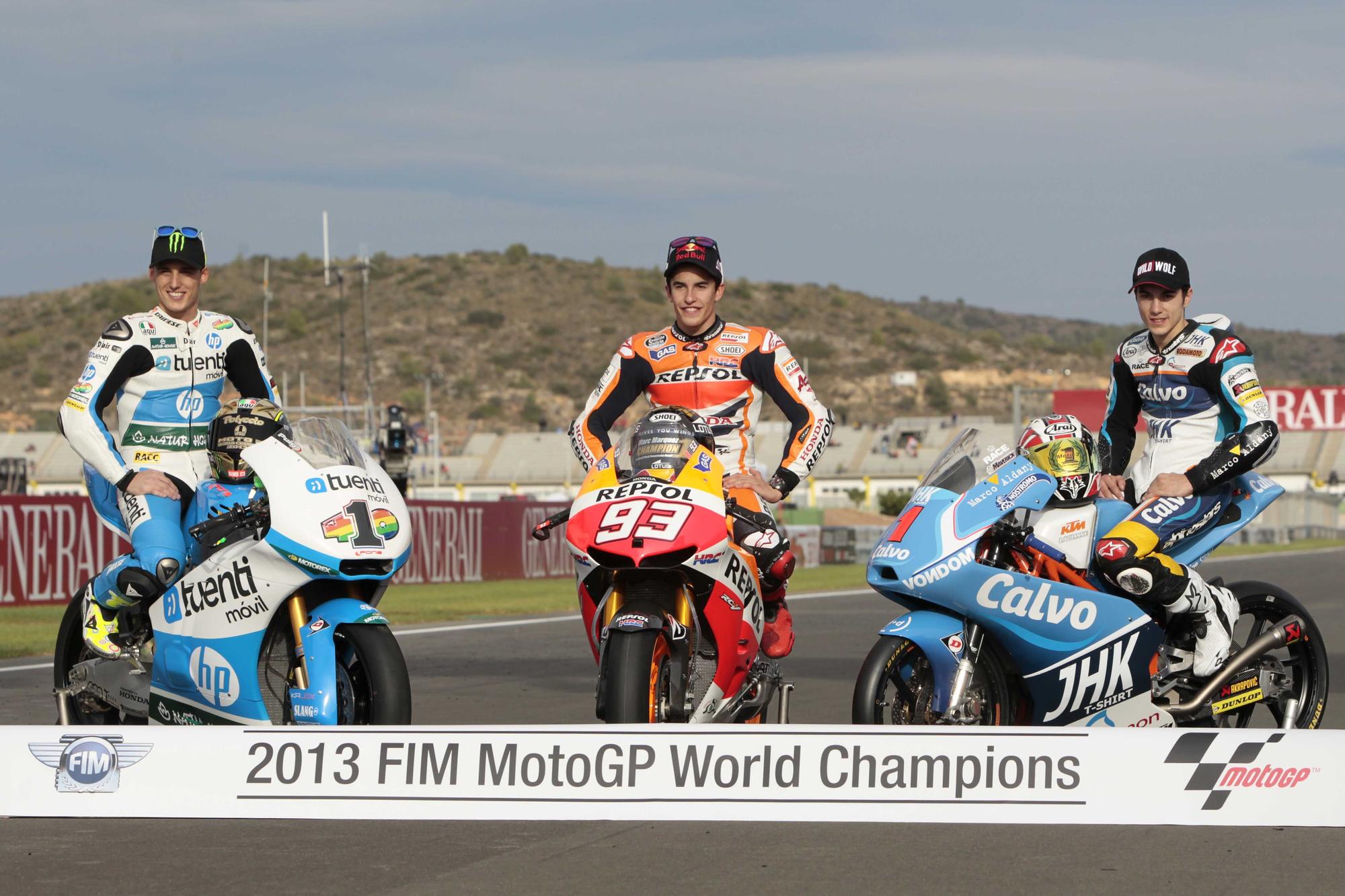 Campeones del mundo en el Gran Premio de la Comunitat Valenciana a lo largo de su historia