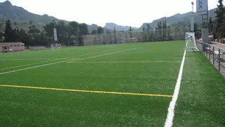 Renuevan las redes y protecciones de los campos de fútbol en pedanías de Murcia