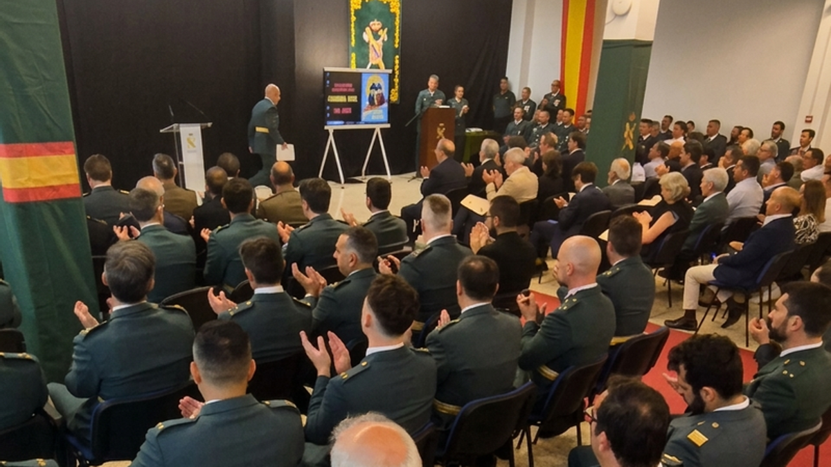 Un momento del acto celebrado hoy en la Comandancia.