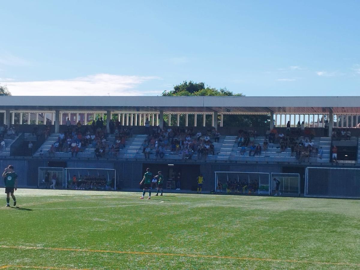 Un momento del partido.