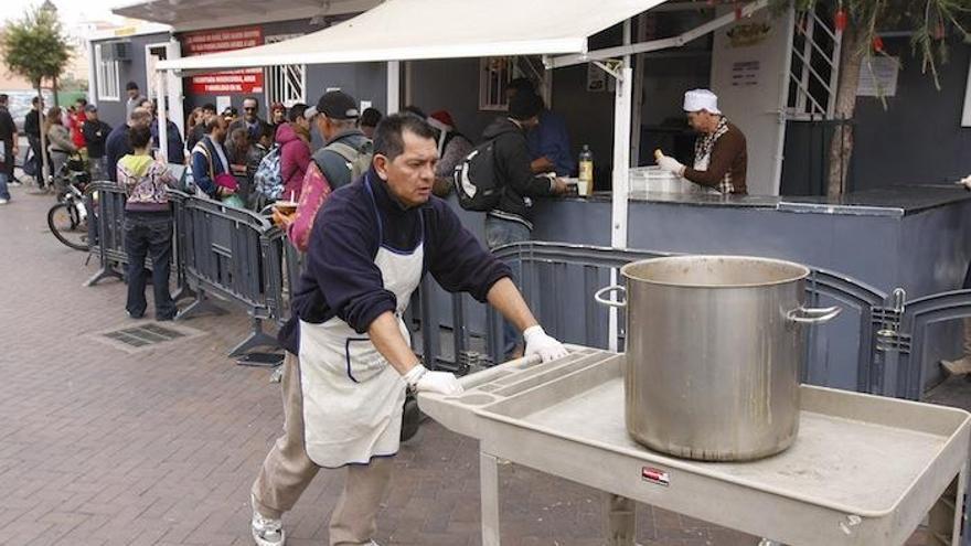 Comedor social de Santo Domingo para personas sin recursos.