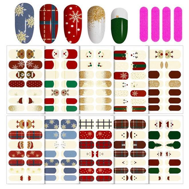 Pegatinas de decoración navideña para uñas