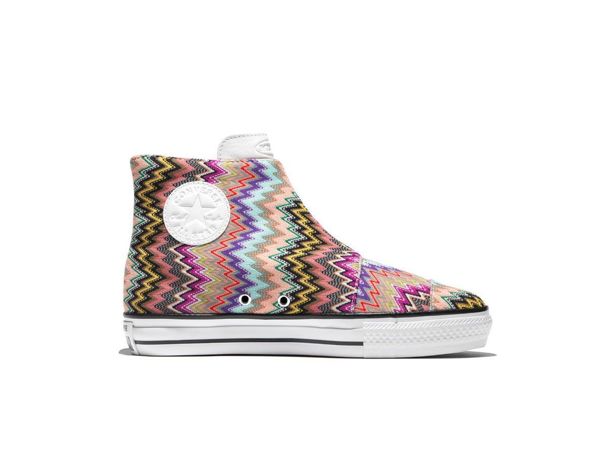 Zapatillas de lujo: Chuck Taylor All Star High Line, de Converse x Missoni