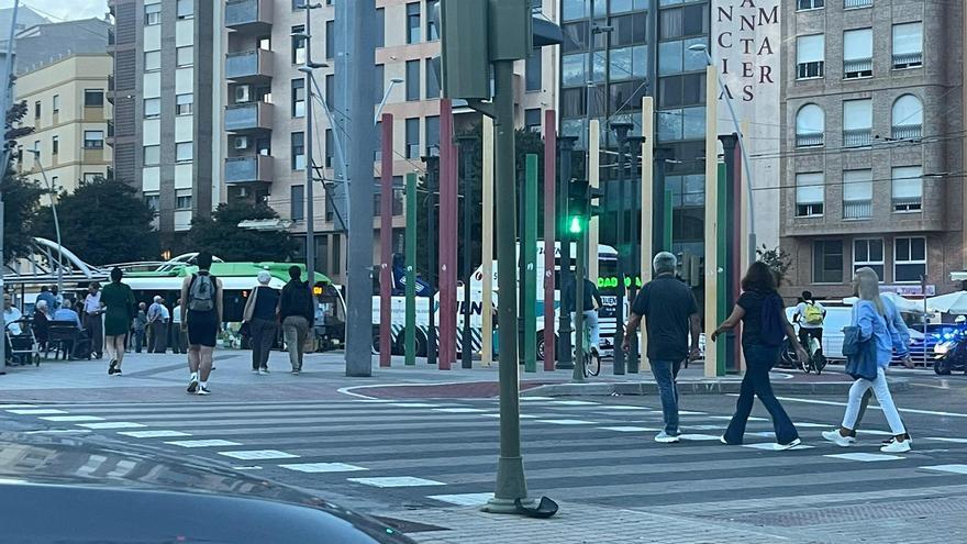 La grúa retira un TRAM por problemas técnicos en Castelló