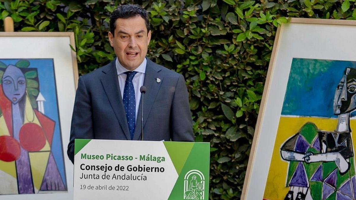 El presidente de la Junta de Andalucía, Juanma Moreno.