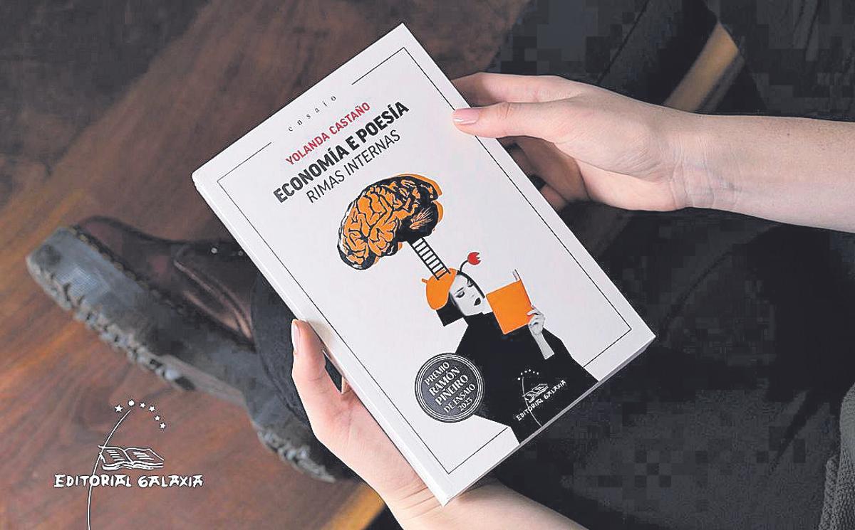 Imaxe promocional de 'Economía e poesía: rimas internas' de Yolanda Castaño