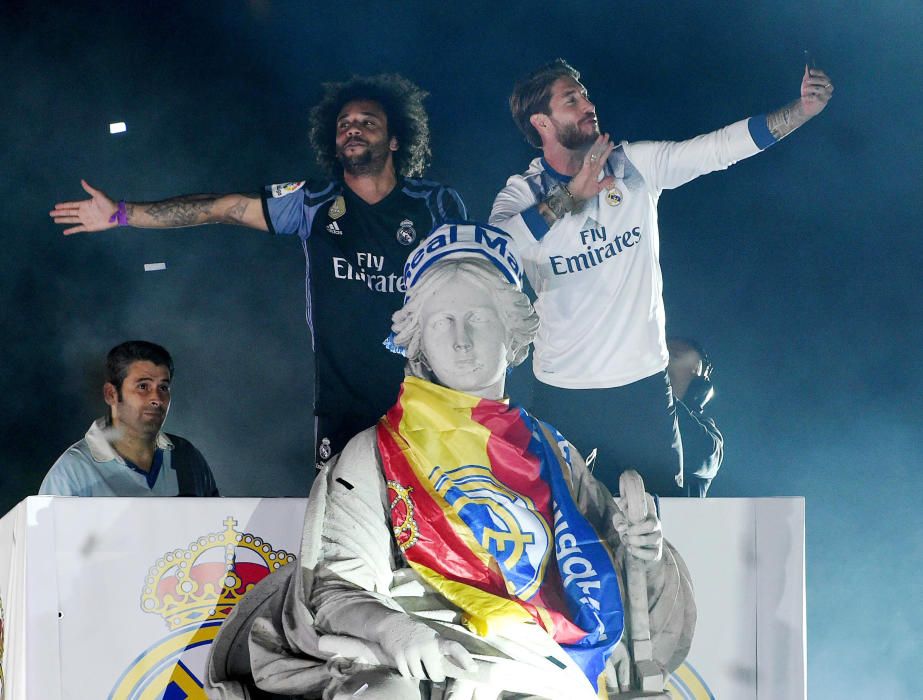 Fiesta del Real Madrid en Cibeles