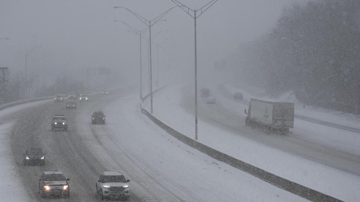 Tormenta y nevadas en el centro de EEUU.