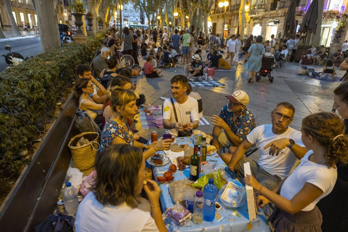 Los palmesanos recuperan el Born: "Hoy el paseo es nuestro" Los palmesanos recuperan el Born: "Hoy el paseo es nuestro"