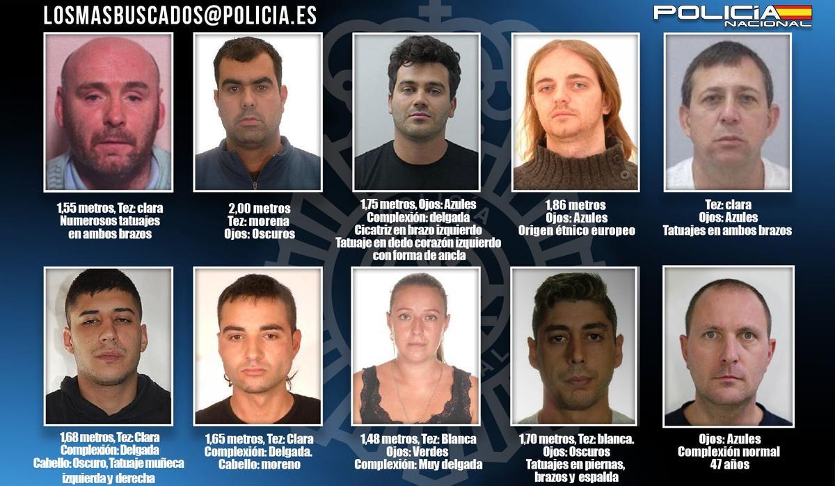 Un assassí anglès, el més gran falsificador de moneda d’Espanya i una proxeneta: aquests són els deu delinqüents més buscats