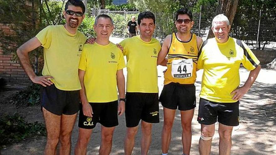 Els veterans del Club Atlètic Igualada, onzens en el català a Manresa