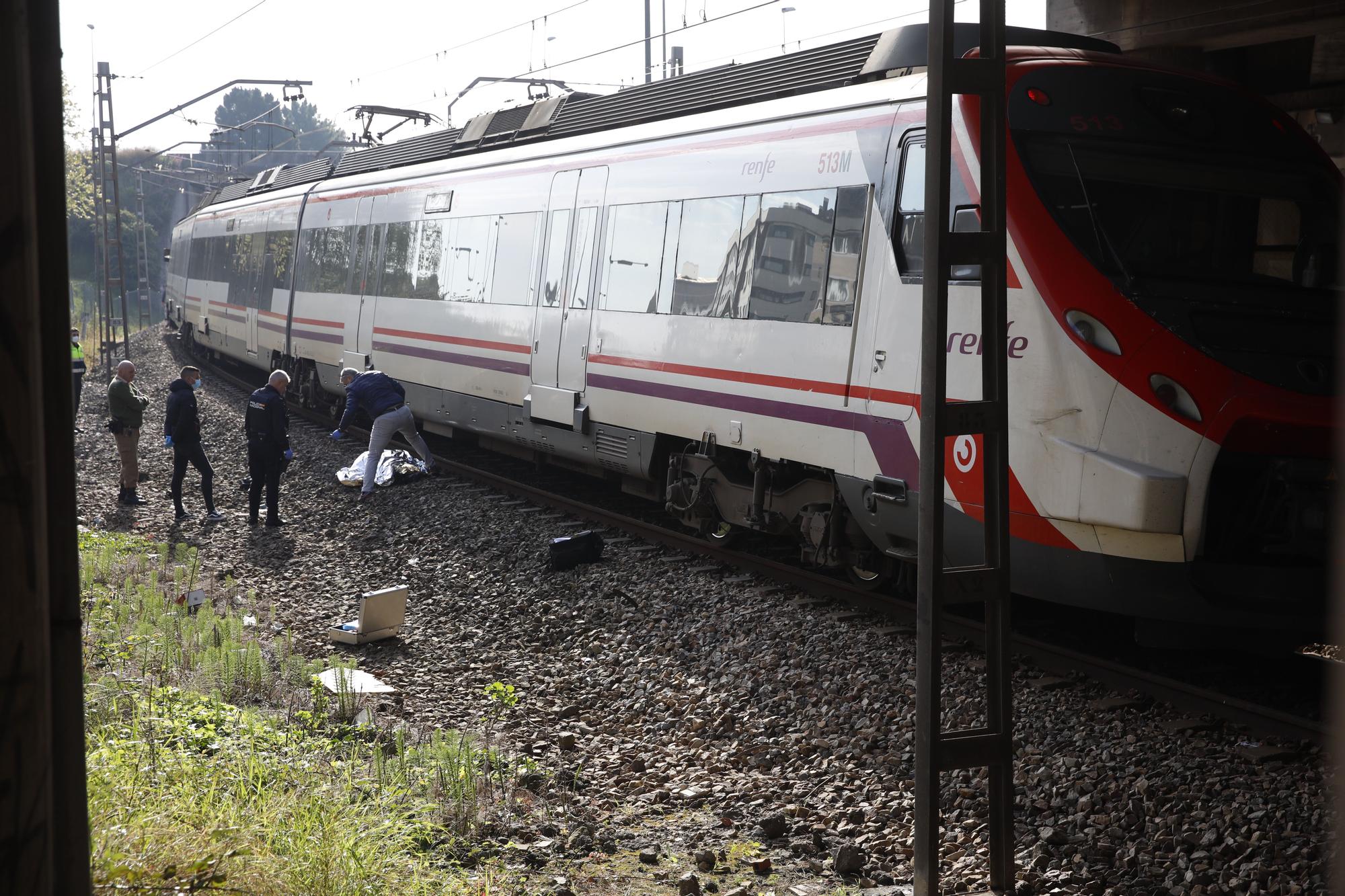 Fallece un hombre al ser arrollado por un tren en Gijón