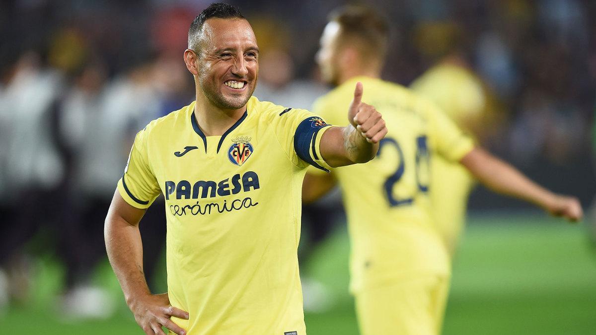 Santi Cazorla, con el Villarreal antes de irse a Qatar.