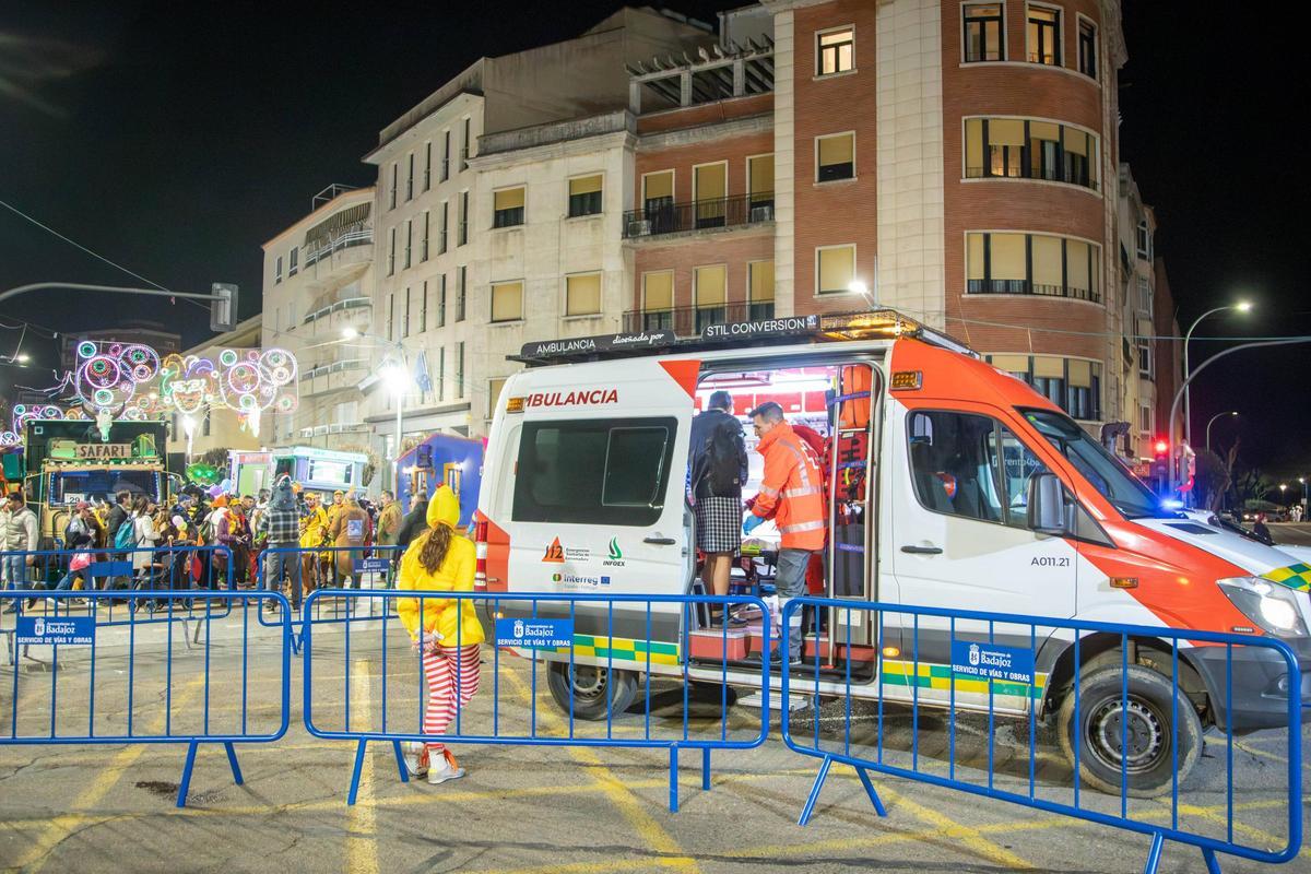 Dispositivo de emergencia durante el Carnaval de Badajoz