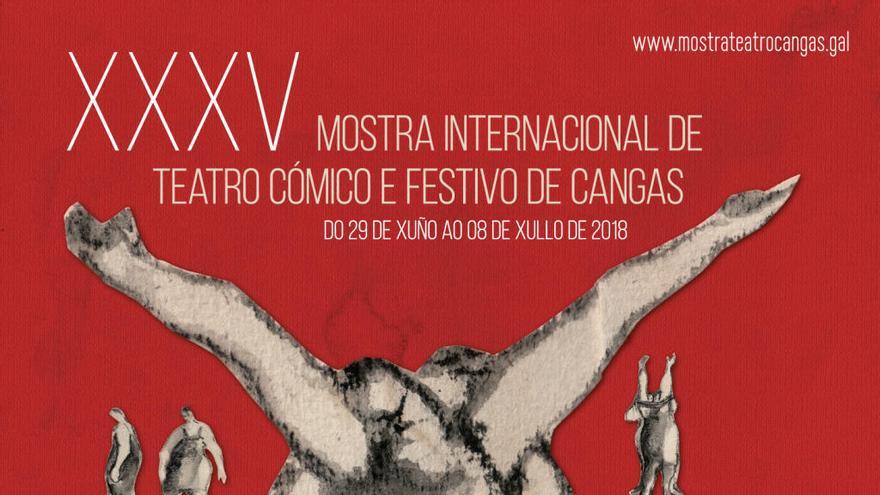 Cartel de la próxima edición de la Mostra de Teatro de Cangas.//