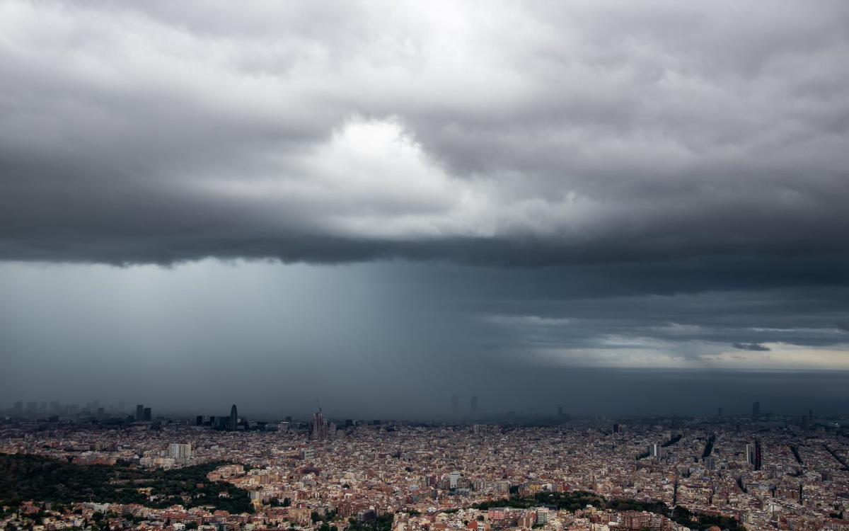 Cielo cubierto en Barcelona