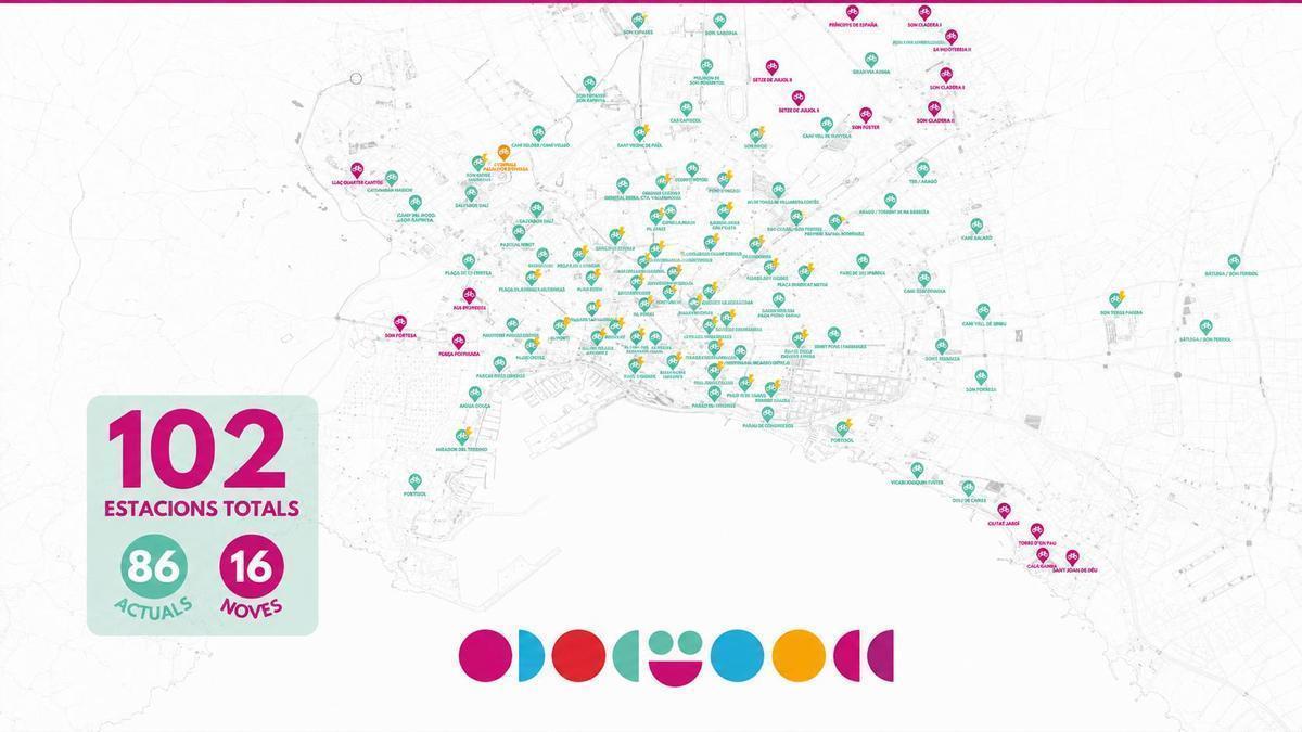 Mapa en el que se refleja la expansión de Bicipalma.