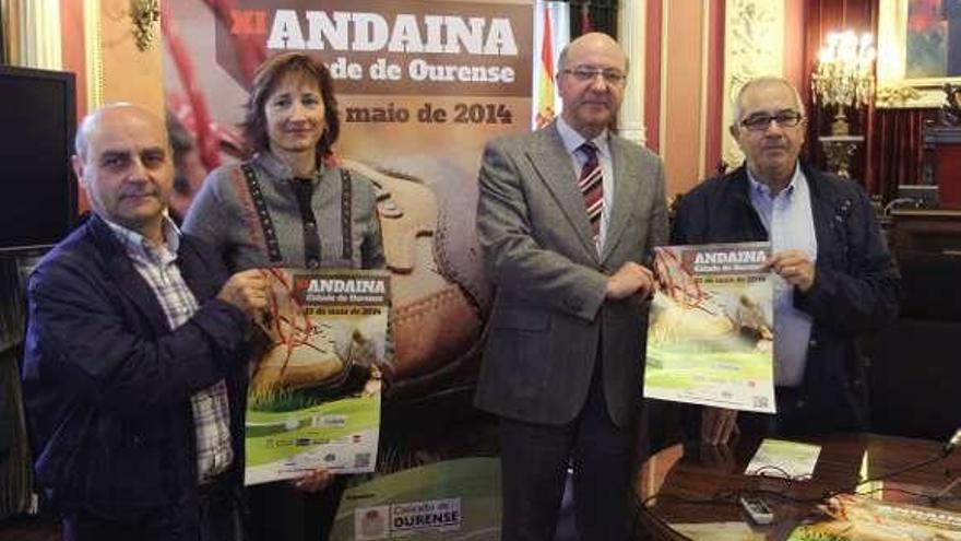 Cándido Gómez, Marta Míguez, Agustín Fernández y Vilachá. // I.Osorio