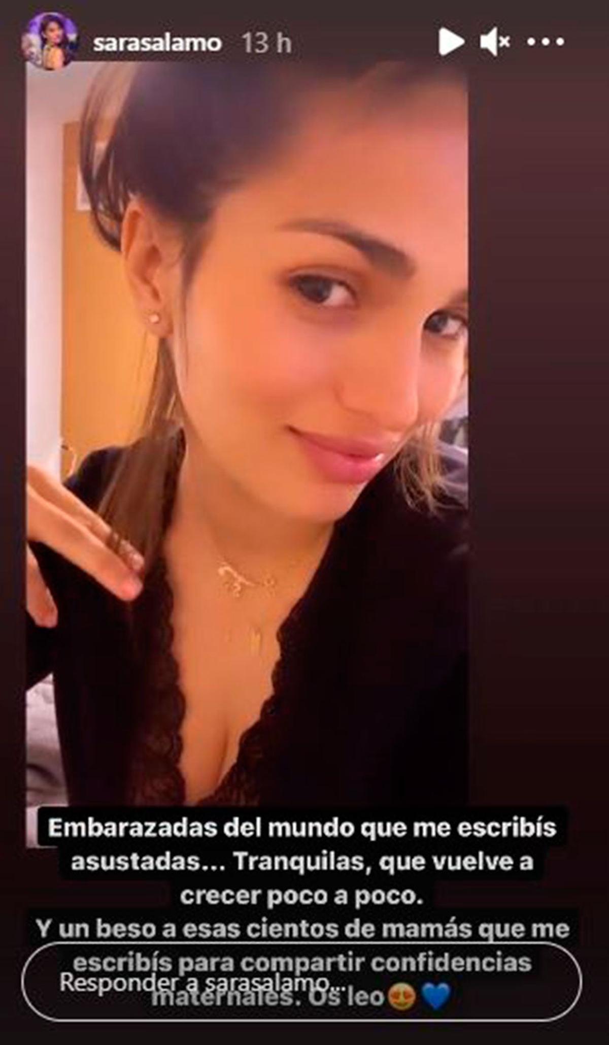 El crecimiento del pelo de Sara Sálamo.