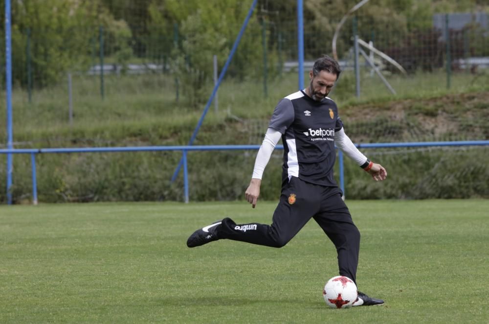 El Real Mallorca entrena en la ciudad deportiva del Alavés