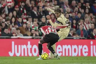 Directo | El Barça vence en Bilbao con un golazo de Lamine y mantiene los cuatro puntos sobre el Madrid (0-1)